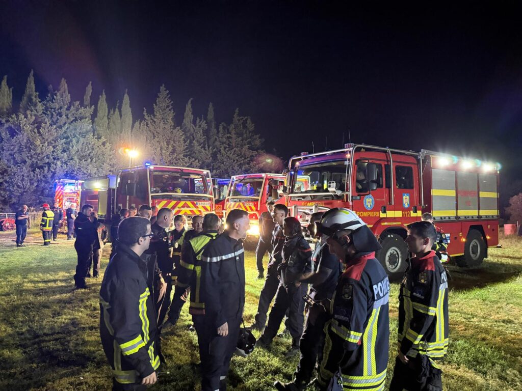 O nouă intervenție a pompierilor români în sprijinul autorităților franceze