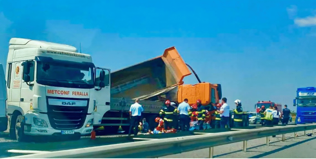 CARAMBOL PE AUTOSTRADA A1 BUCUREȘTI – PITEȘTI