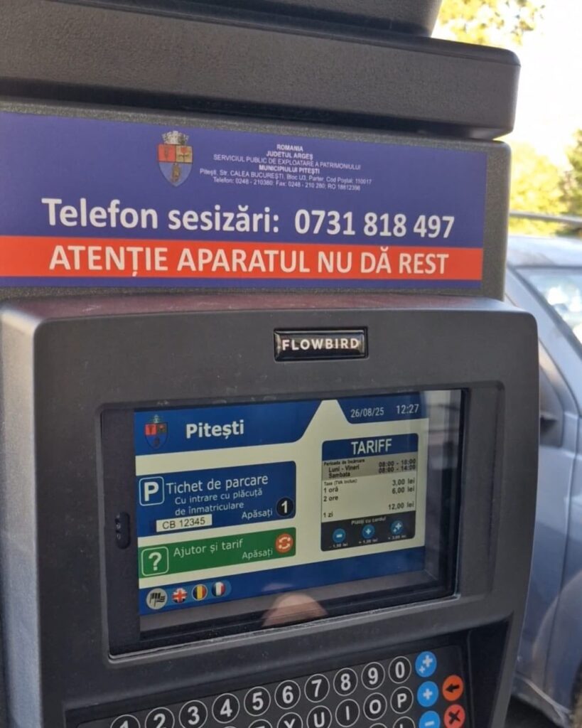 PARCOMETRE MODERNE, CU ENERGIE SOLARĂ