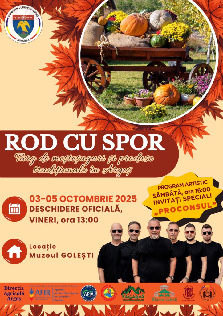 ROD CU SPOR – SĂRBĂTOAREA TOAMNEI LA MUZEUL GOLEȘTI
