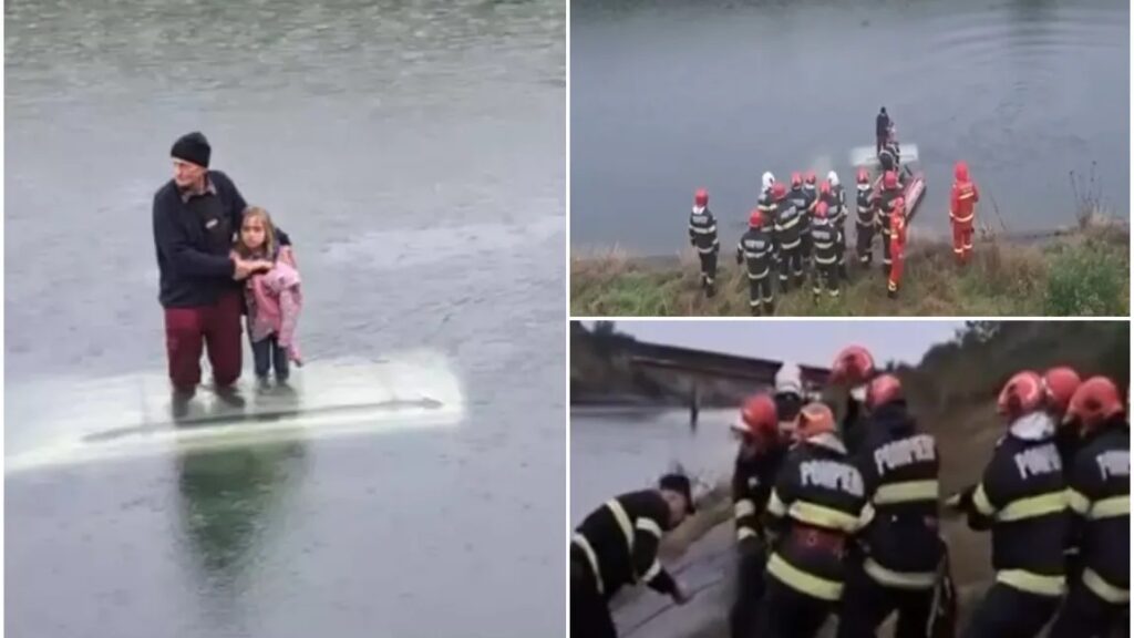 MAȘINĂ CĂZUTĂ ÎN CANAL LA BĂICULEȘTI