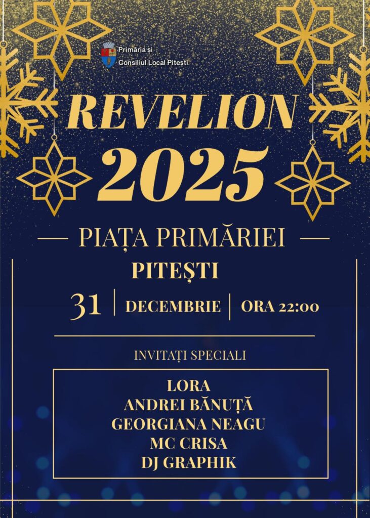 LIVE DIN PIAȚA PRIMĂRIEI REVELIONUL PITEȘTENILOR, PE ARGEȘ TV
