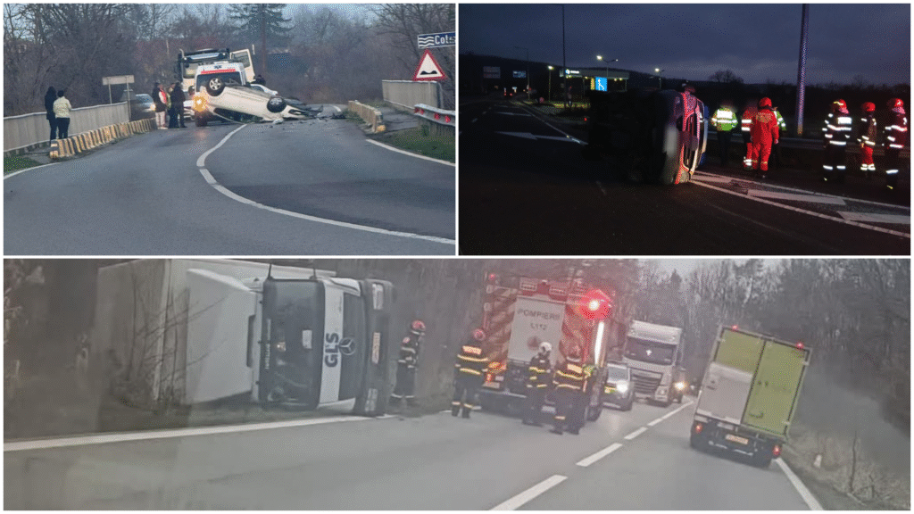 Trei accidente rutiere în județul Argeș în ultimele ore!