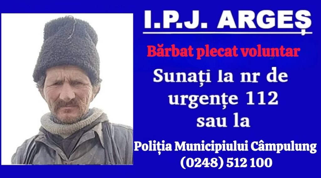 L-ați văzut? Bărbat de 51 de ani, dat dispărut!