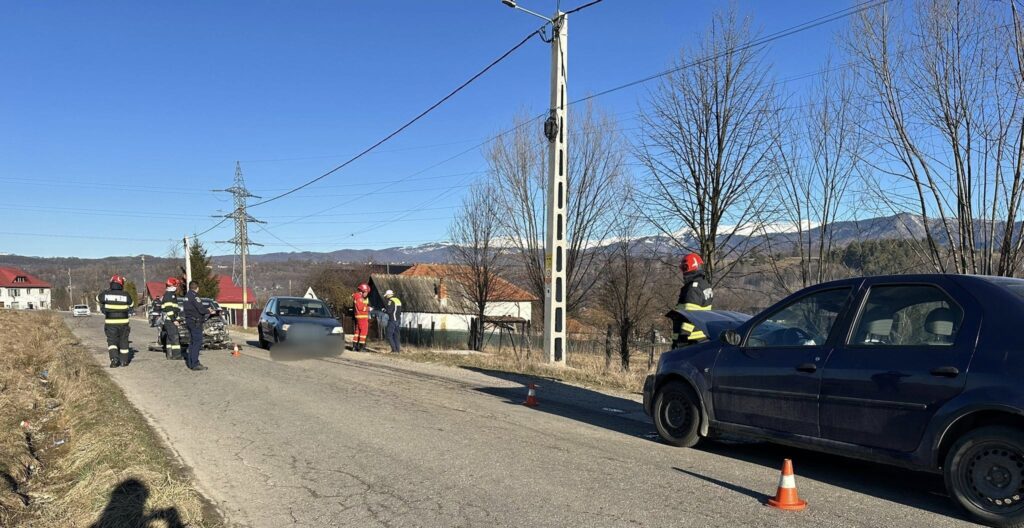 Accident grav în Bughea de Sus! Intervenție de urgență a pompierilor