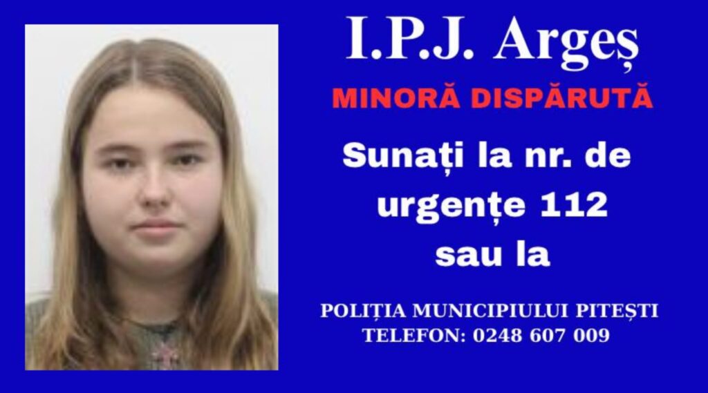Alertă în Argeș! Minoră din Poiana Lacului plecată voluntar