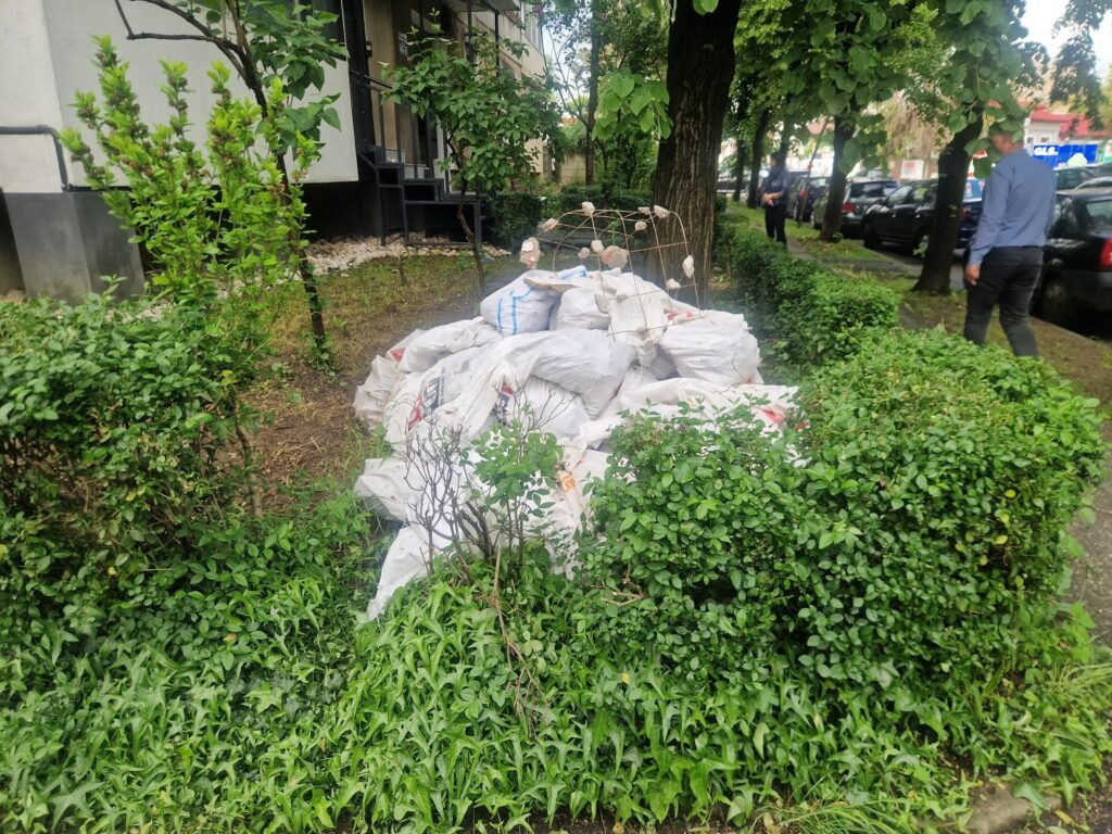 Molozul „uitat” pe spațiul verde i-a adus o amendă usturătoare unui piteștean! Poliția Locală a trecut la sancțiuni dure
