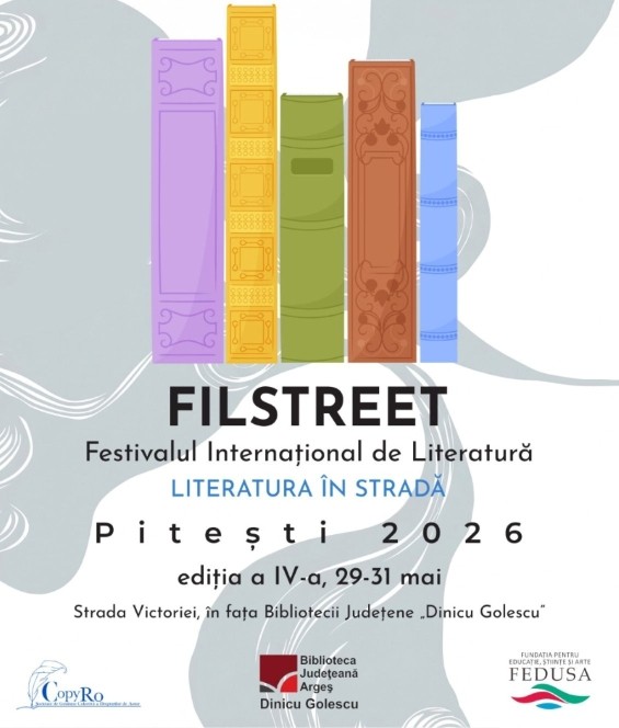 FILSTREET 2026 aduce literatura în stradă la Pitești