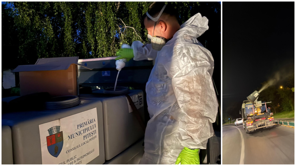 Piteștiul a trecut printr-o amplă intervenție împotriva insectelor! Dezinsecția s-a încheiat cu succes în tot orașul