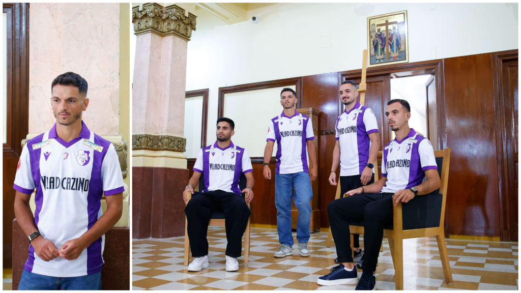 FC Argeș și-a prezentat noul echipament, inspirat din cel al echipei Sporting Pitești, de la a cărei înființare se împlinește un secol!