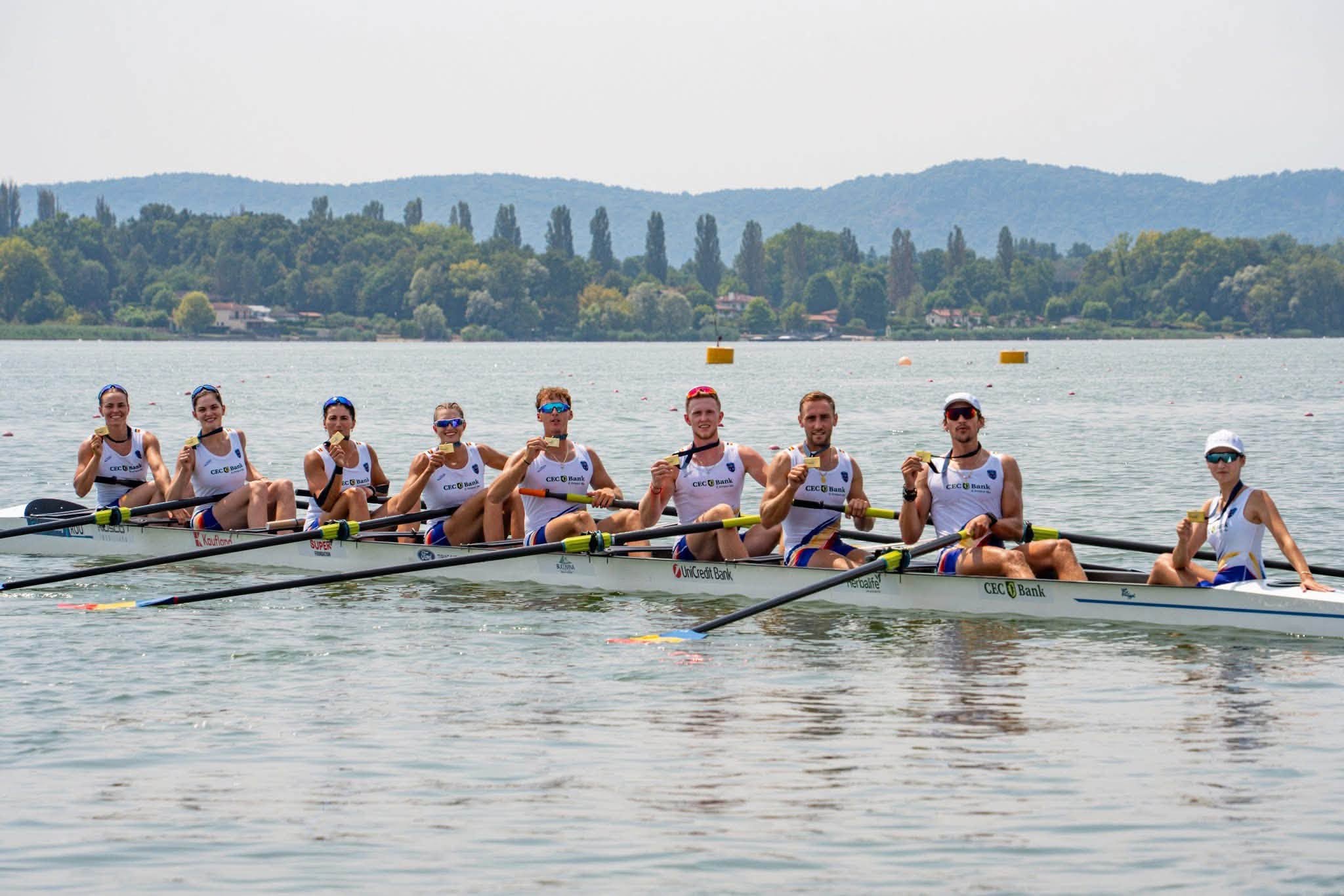 România, din nou lider în canotajul european: locul I pe medalii la Europenele de la Varese!