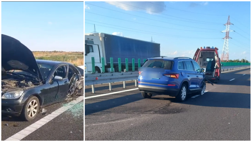 Accident grav pe drumul expres Craiova-Pitești! Un bătrân de 85 de ani a fost rănit