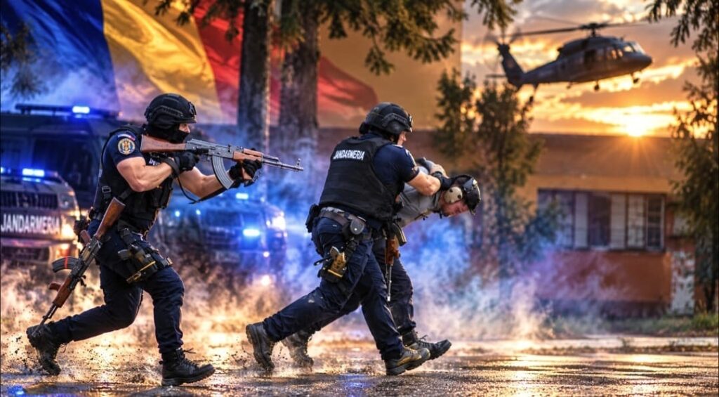 Exercițiu militar internațional cu muniție manevră la Lerești! Jandarmii din Argeș participă la „Scutul Albastru al Carpaților 2026”