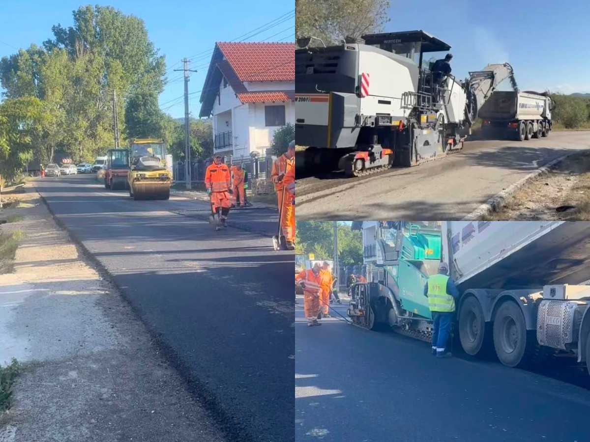 Lucrări de reparații pe DN73C, pe tronsonul Mușătești-Curtea de Argeș