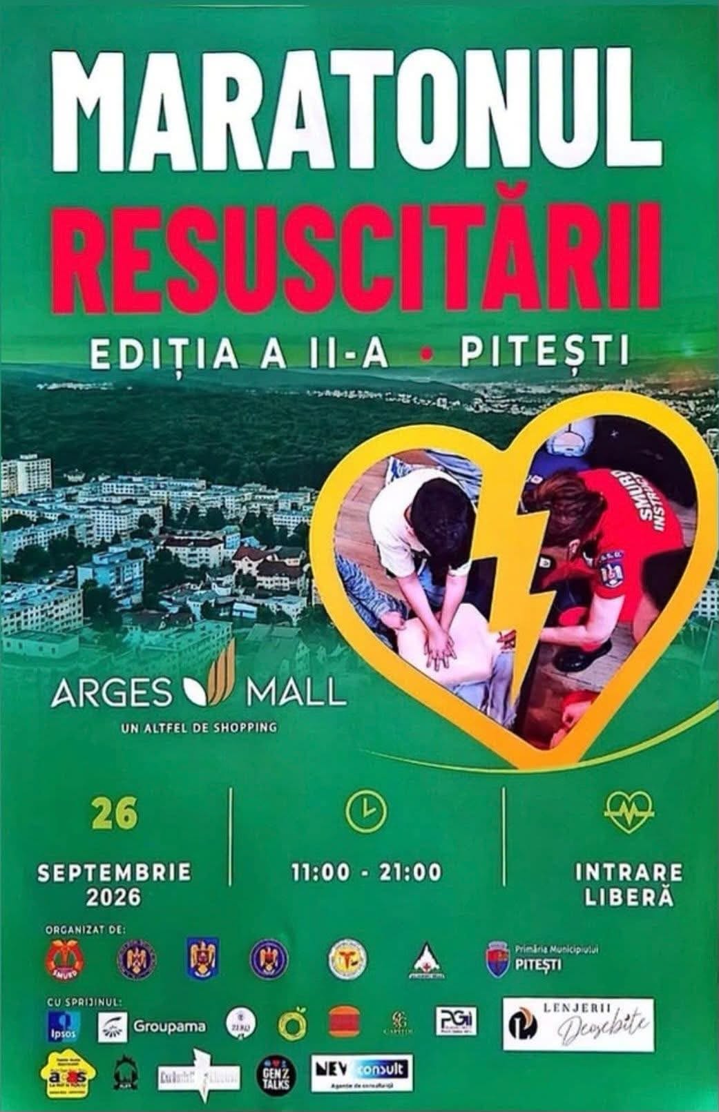 O nouă șansă de a învăța resuscitarea, gratuit, la Pitești.