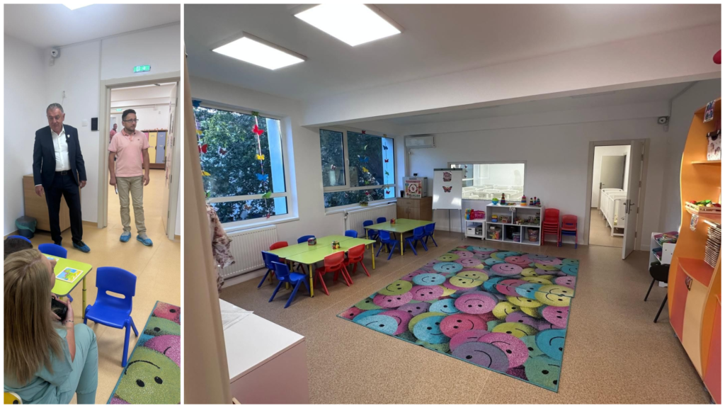Creșă modernizată și mai multe locuri pentru copii, la Pitești