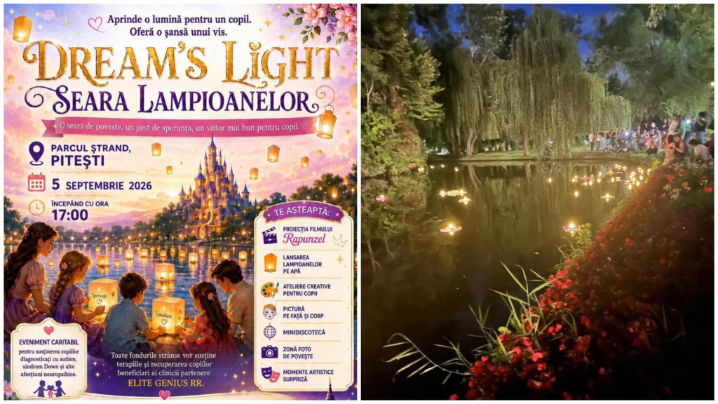Dream’s Light – Seara Lampioanelor, ediția a II-a, la Pitești! Event caritabil în Parcul Ștrand