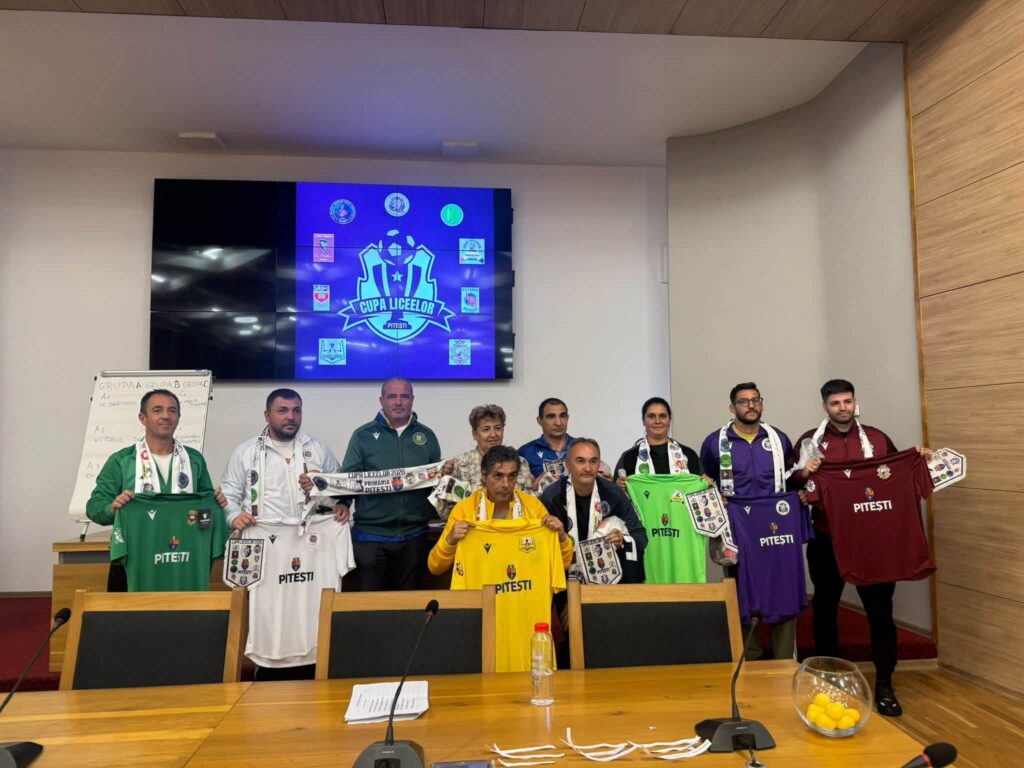 S-au tras la sorți grupele pentru prima ediție a Cupei Liceelor la Fotbal Pitești! Nouă echipe se luptă pentru trofeu