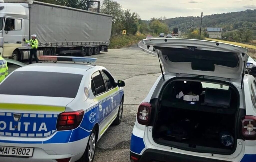 Razie masivă a polițiștilor pe DN 7 pentru prevenirea accidentelor!