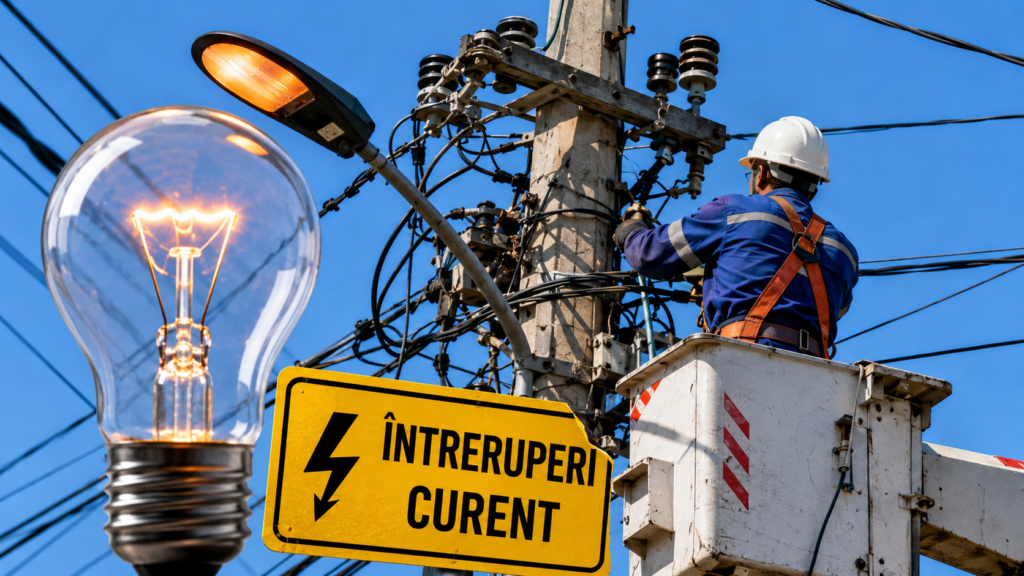 Argeșul, fără electricitate între 12 și 16 octombrie