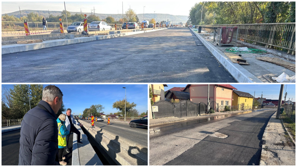 Verificări pe șantierele din Pitești! Podul peste Râul Doamnei se redeschide într-o lună