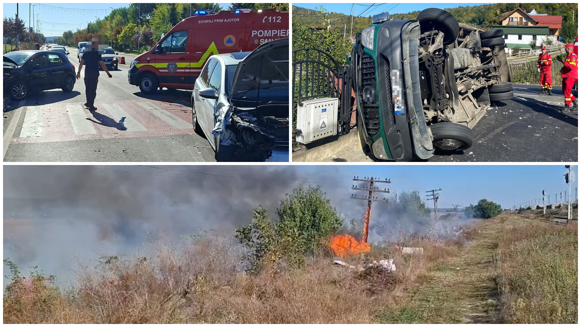 ISU Argeș, 24 de ore de acțiune: 58 de intervenții, de la incendii de vegetație la alerte cu urși